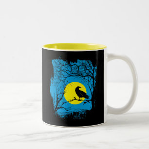 Schwarze Krähen-Tasse Zweifarbige Tasse