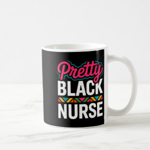 Schwarze Krankenschwester Melanin Frau Schwarze Ge Kaffeetasse
