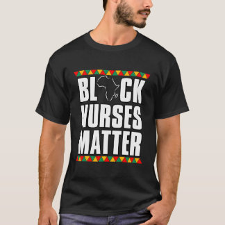Schwarze Krankenschwester mit gleichberechtigtem G T-Shirt