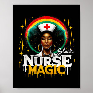 Schwarze Krankenschwester Schwarze Geschichte Mona Poster