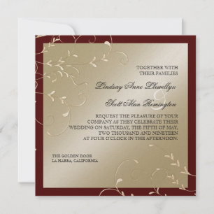 Schwarze Krawatte Elegance Champagne Einladung