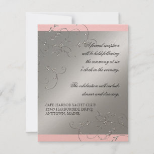 Schwarze Krawatte Elegance, Empfang Einladungen