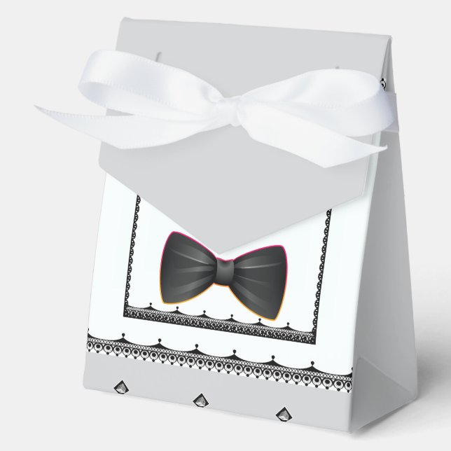 Schwarze Krawatte Geschenkschachtel (Vorderseite)