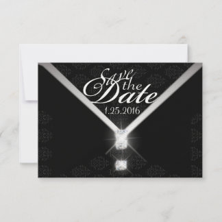 Schwarze Krawatte Save the Date