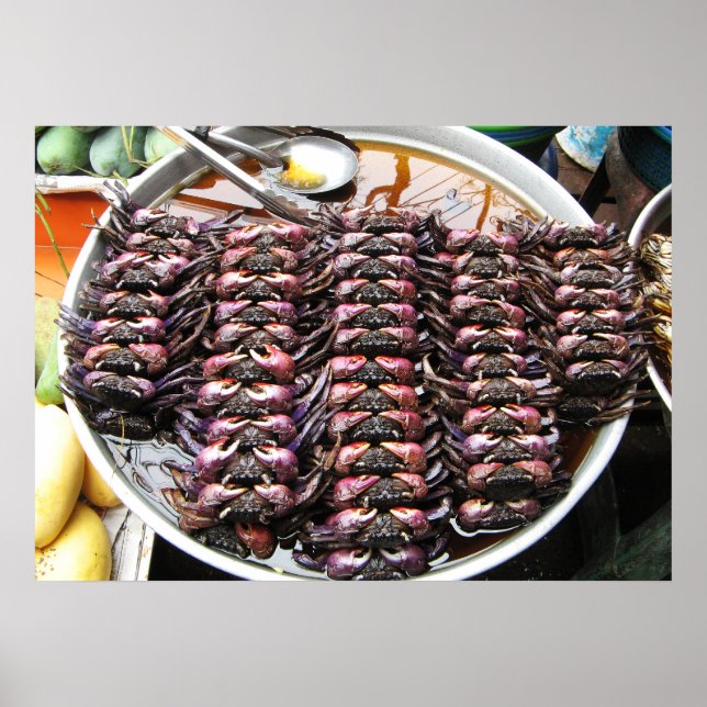 Schwarze Krebse [Po Na] ... Thai Street Food Poster (Vorne)