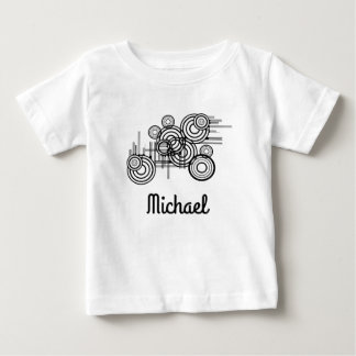 Schwarze Kreise in verschiedenen Größen Baby T-shirt