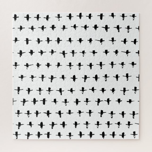 Schwarze Kreuze Handgezeichnete Geometrie (Vertikal)
