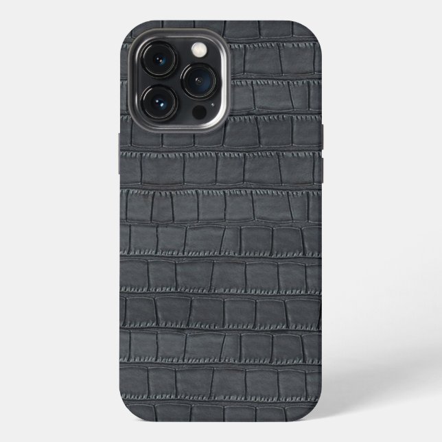 SCHWARZE KROKOKODILE COD.03 iPhone 13 PRO MAX HÜLLE (Rückseite)