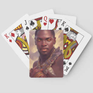 Schwarze Kunst: Afrikanischer Prinz Spielkarten
