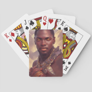 Schwarze Kunst: Afrikanischer Prinz Spielkarten