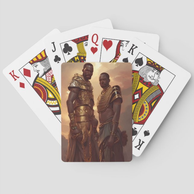 Schwarze Kunst: Das Paar der Könige Spielkarten (Rückseite)