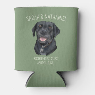 Schwarze Lab Foam Can Cooler Dosenkühler