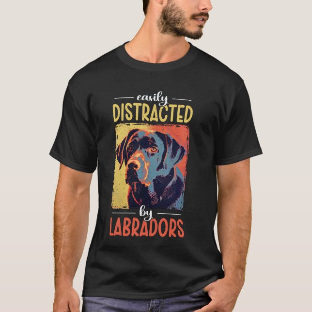 Schwarze Lab Hündin Labrador Retriever Mutter T-Shirt (Vorderseite)