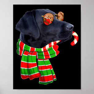 Schwarze Lab Labrador Hundebesitzer Weihnachten Xm Poster