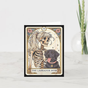 Schwarze Lab-Mutter Tarotkarte Schwarzer Labrador Karte