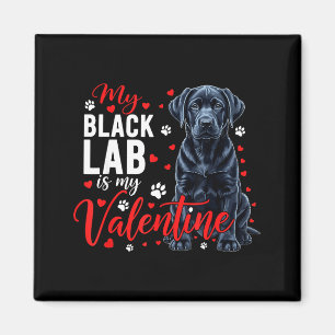 Schwarze Lab-Mutter Valentinstag Hunde Liebhaber s Magnet