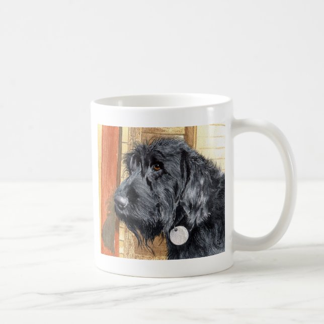 Schwarze Labradoodle #1 Tasse (Rechts)