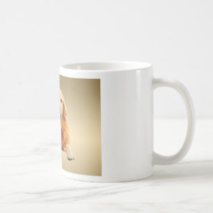 Schwarze Labrador-Hund Wasserfarben-Kunstmalerei Kaffeetasse