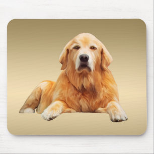 Schwarze Labrador-Hund Wasserfarben-Kunstmalerei Mousepad