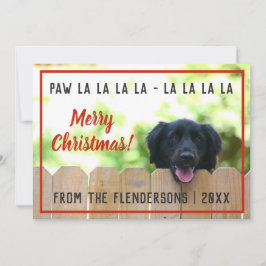 Schwarze Labrador-Hundeweihnachtskarte Feiertagskarte