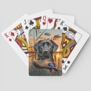 Schwarze Labrador Playing Cards, Labrador Retrieve Spielkarten