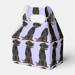 Schwarze Labrador-Retriever-Geschenkboxen Geschenkschachtel