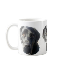 Schwarze Labrador-Retriever-Tasse