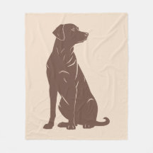 Schwarze Labrador-Silhouette Illustration