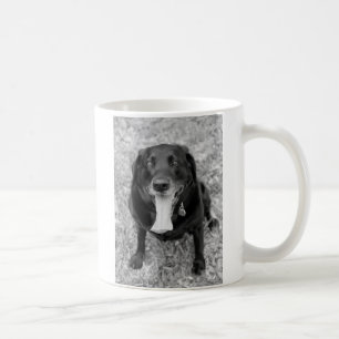 Schwarze Labrador-Tasse Kaffeetasse