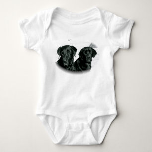 Schwarze Labradore Baby Strampler