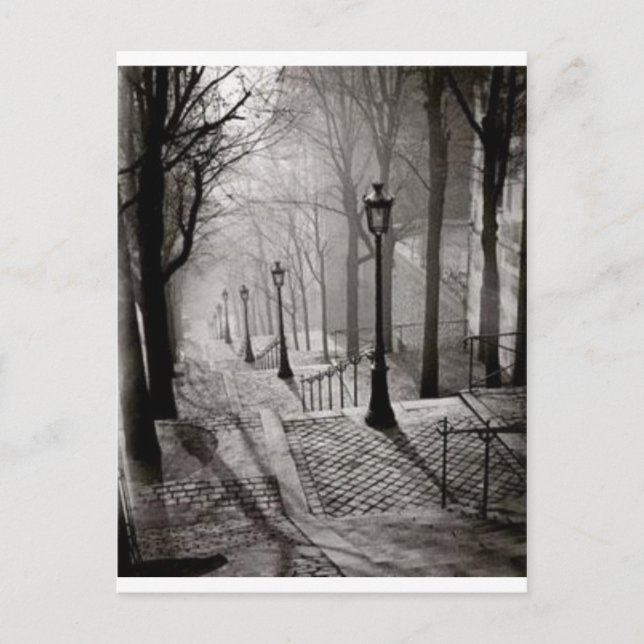 Schwarze Lampen Postkarte (Vorderseite)