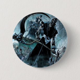 Schwarze Laternen-Korps-Platte Button