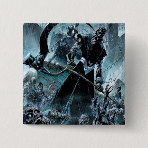 Schwarze Laternen-Korps-Platte Button