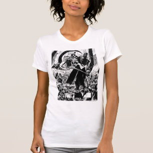 Schwarze Laternen-Korps-Platte - Schwarzweiss T-Shirt