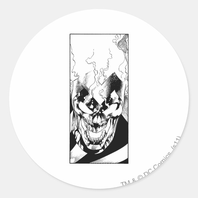 Schwarze Lattern Runder Aufkleber (Vorderseite)