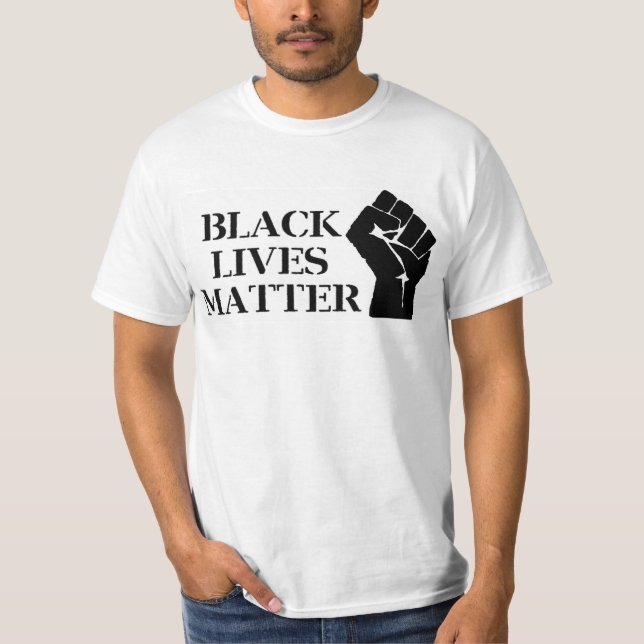 Schwarze Leben-Angelegenheit - angehobene geballte T-Shirt (Vorderseite)