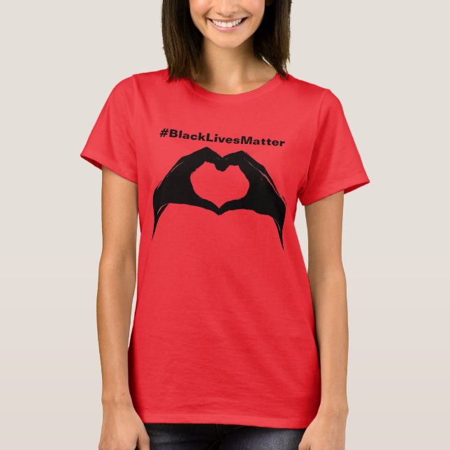 # schwarze Leben-Angelegenheit T T-Shirt (Vorderseite)