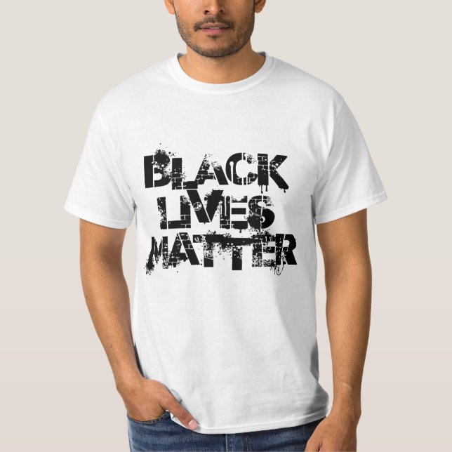 Schwarze Leben-Angelegenheits-Entwurfs-Shirts T-Shirt (Vorderseite)