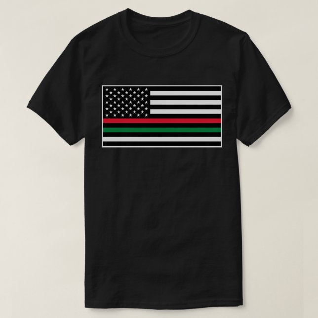Schwarze Leben-Angelegenheits-Flagge T-Shirt (Design vorne)