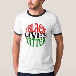 Schwarze Leben-Angelegenheits-Retro Artentwurf T-Shirt
