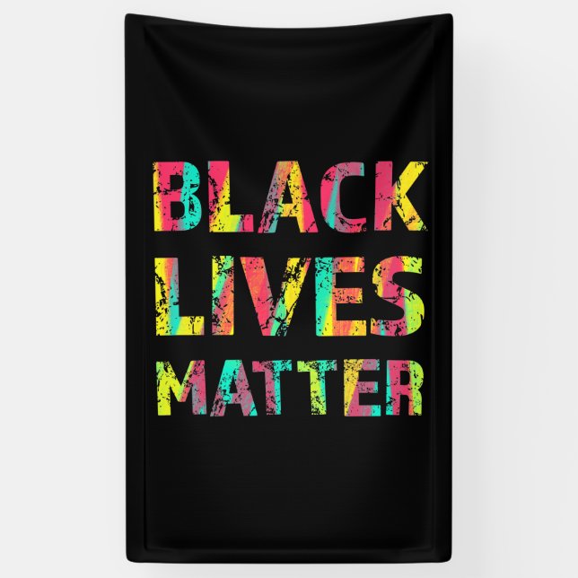 Schwarze Leben Matter Malerei 01 Veränderlich bear Banner (Vertikal)