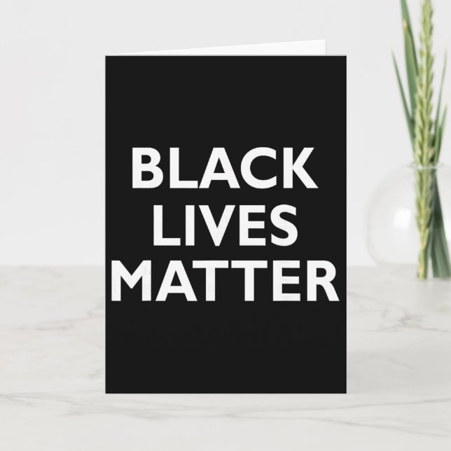 Schwarze Leben Problem Blm Menschenrechte Schwarze Karte (Vorderseite)