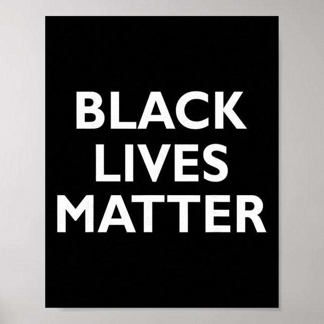 Schwarze Leben Problem Blm Menschenrechte Schwarze Poster (Vorne)