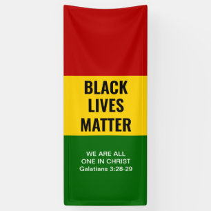 SCHWARZE LEBEN SIND BEI CHRISTEN Christlichen BHM  Banner