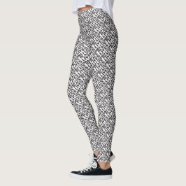 Schwarze Leben sind ein weißes schwarzes Typografi Leggings