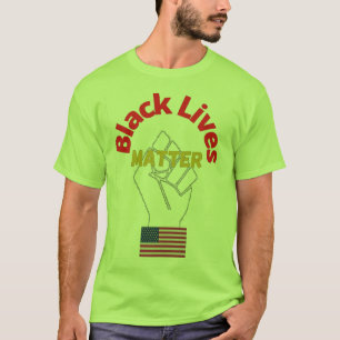 Schwarze Leben sind von amerikanischer Flagge Orig T-Shirt