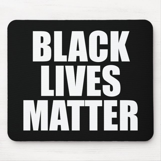 Schwarze Leben zählen Mousepad (Vorne)