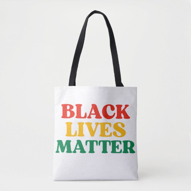Schwarze Leben zählen Tasche (Vorderseite)