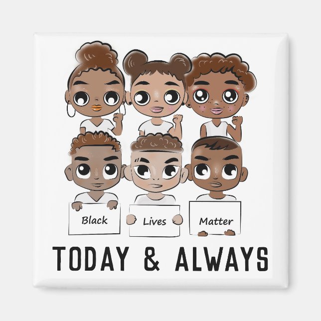 Schwarze Leben zählt heute und immer Magnet (Vorne)