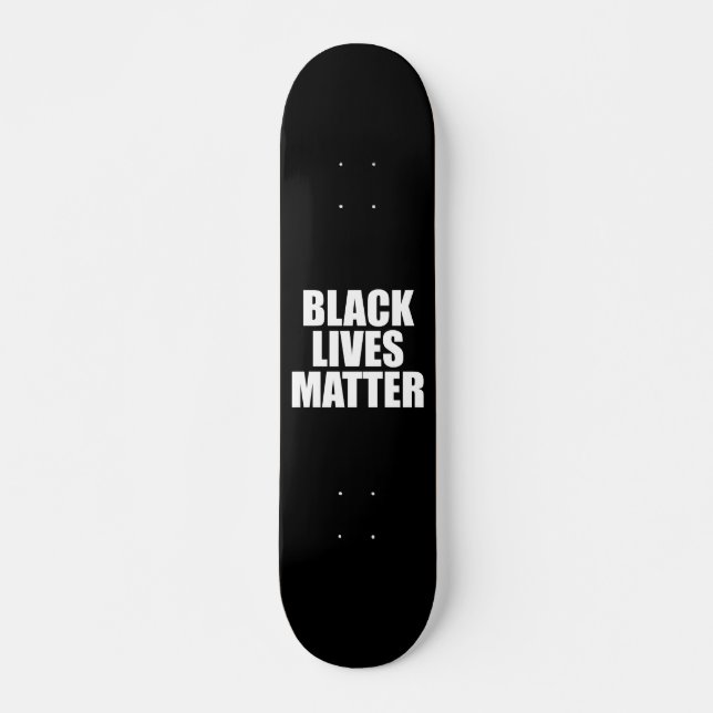 Schwarze Lebensfrage Skateboard (Vorne)